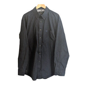 Ariat Shirt Men’s XL Pro Series Black Blue Checkered Long Sleeve Button-Down